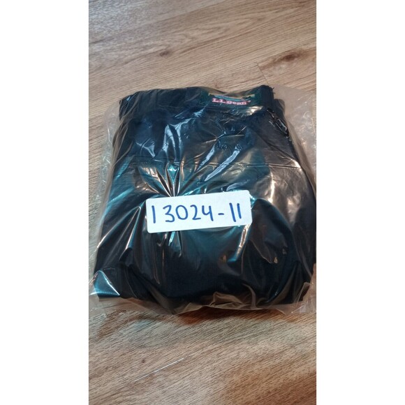 Vintage LL Bean Pants Womens XL Black Windbreaker Nylon Full Zip Extra Large - Picture 16 of 16